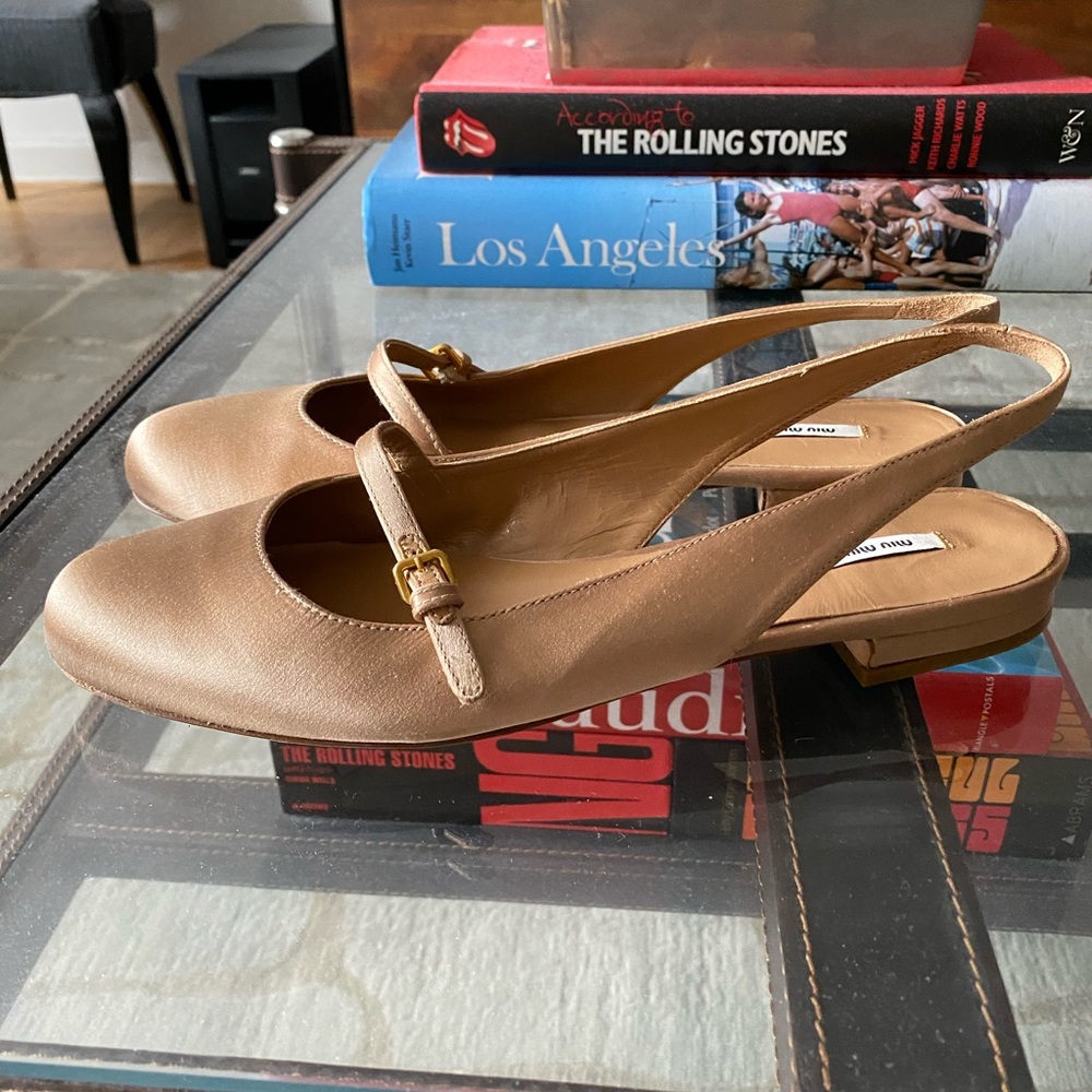 Miu Miu Satin Ballet Flats